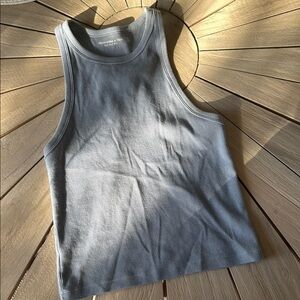 Abercrombie Blue Gray Ribbed Tank Top S